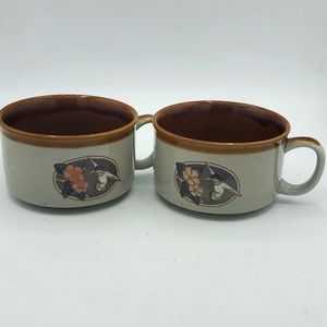 Vintage Otagiri soup mugs